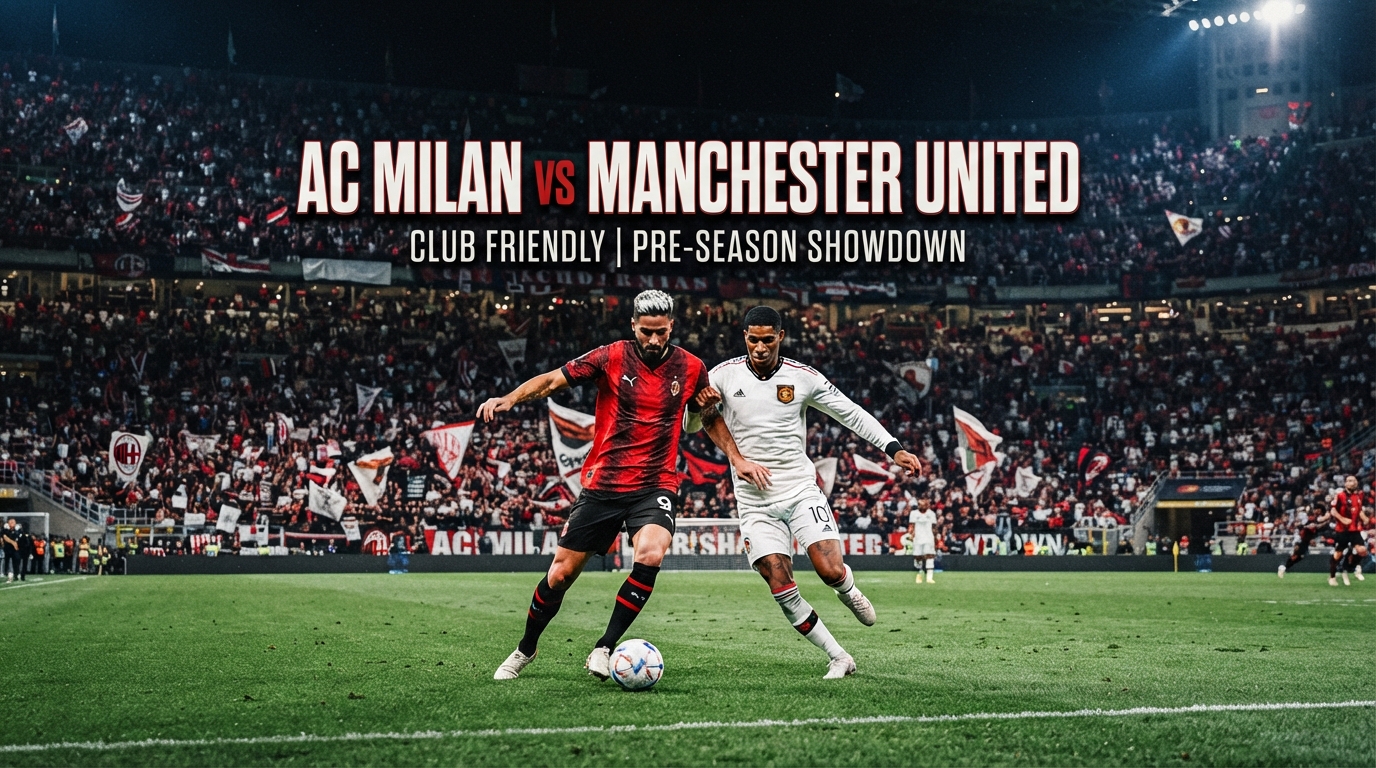 AC Milan vs Man United Malam Ini Pukul 21.45 WIB – Club Friendly Menarik untuk Diikuti Bersama Jalalive