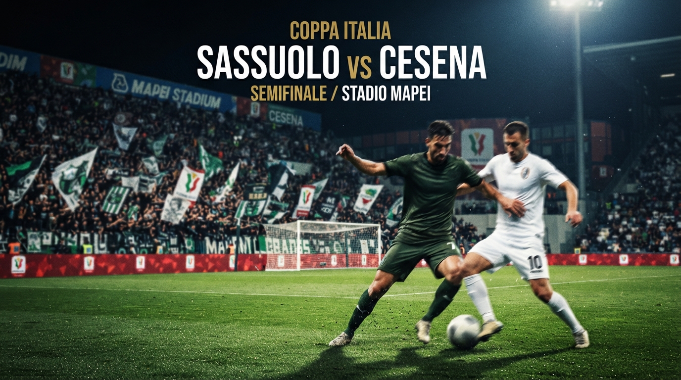 Jalalive – Sassuolo vs Cesena Coppa Italia Malam Ini Pukul 23.30 WIB, Simak Persaingan Dua Tim dalam Ronde Awal Turnamen
