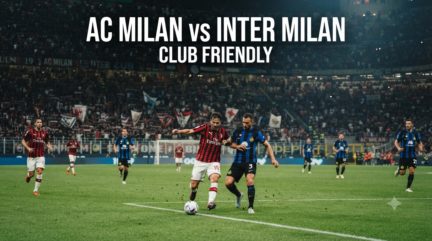 Jalalive Tampilkan Streaming AC Milan vs Inter Milan Club Friendly Sore Ini Pukul 18.00 WIB dengan Tayangan Berkualitas Premium